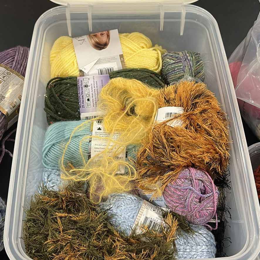Assorted Yarn Skeins and Yarn Scraps - image 3 of 7