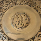 Decorative Metal Tray and Six Goblets - thumbnail 4 of 12