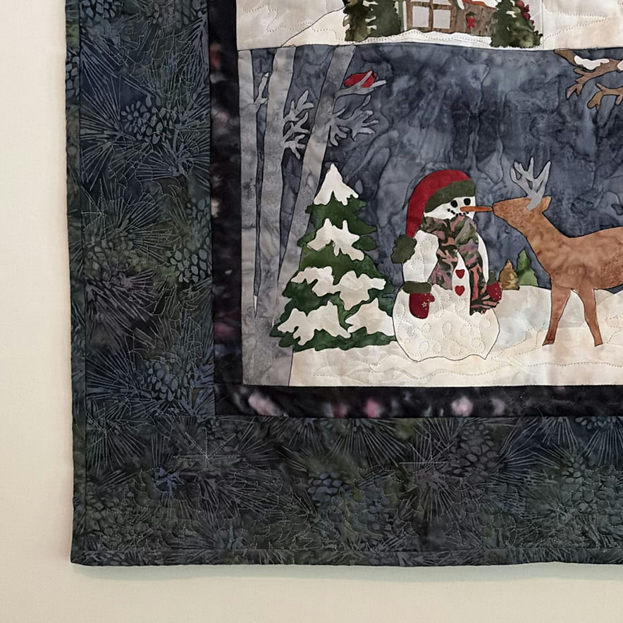 Large Winter-Themed Quilted Wall Hanging - image 2 of 9