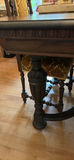 Antique Style Wooden Dining Table and Four Carved Chairs - thumbnail 15 of 21