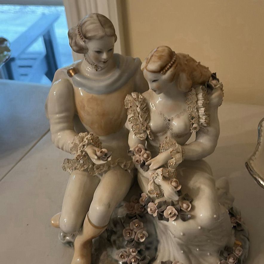 Porcelain Figurine and Decorative Basket - image 4 of 13