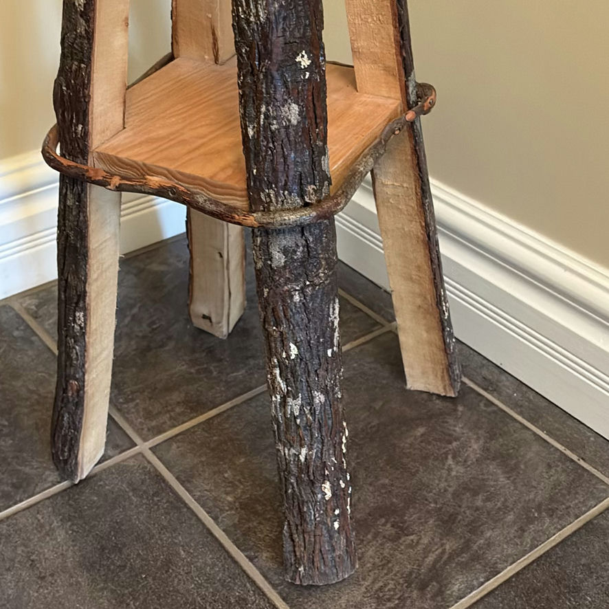 Handmade Rustic Wooden Coat Rack Stand - image 7 of 9