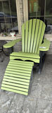 Green Adirondack Rocking Chair with Ottoman - thumbnail 1 of 9