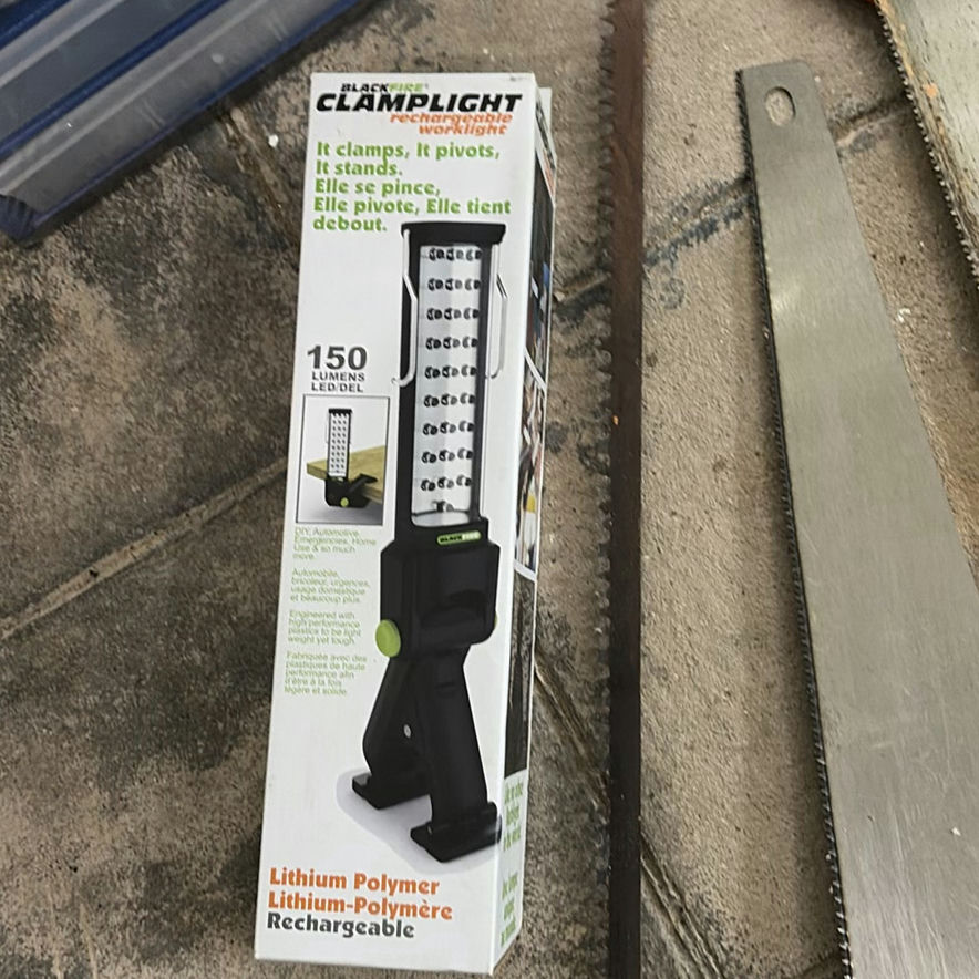 Mastercraft 43-Drawer Parts Cabinet, Hand Saws, and Blackfire Clamplight Worklight - image 5 of 6