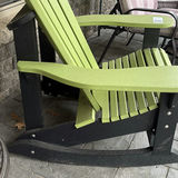 Green Adirondack Rocking Chair with Ottoman - thumbnail 6 of 9
