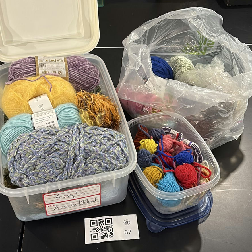 Assorted Yarn Skeins and Yarn Scraps - image 1 of 7