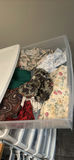 Plastic Storage Drawer Unit with Assorted Fabric and Textile Materials - thumbnail 2 of 11