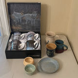 McIntosh Robert Bateman Collection Wolf Mug Set and Assorted Pottery - thumbnail 1 of 15