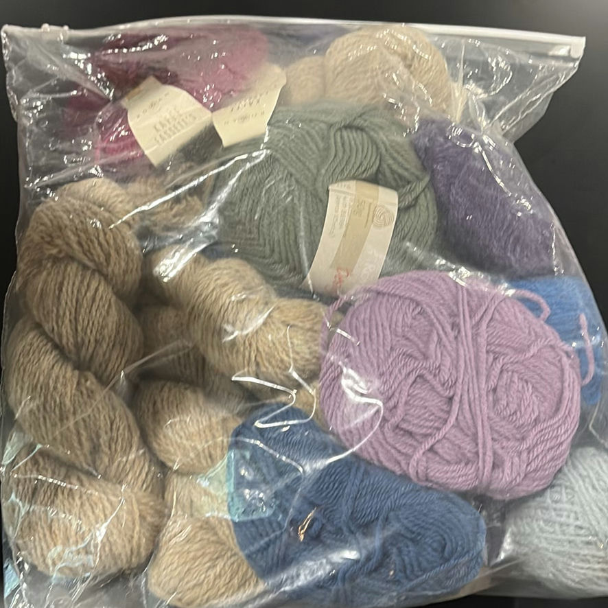 Assorted Yarn Skeins and Fiber Bundles - image 3 of 5