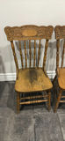 Three Press Back Wooden Dining Chairs - thumbnail 2 of 16
