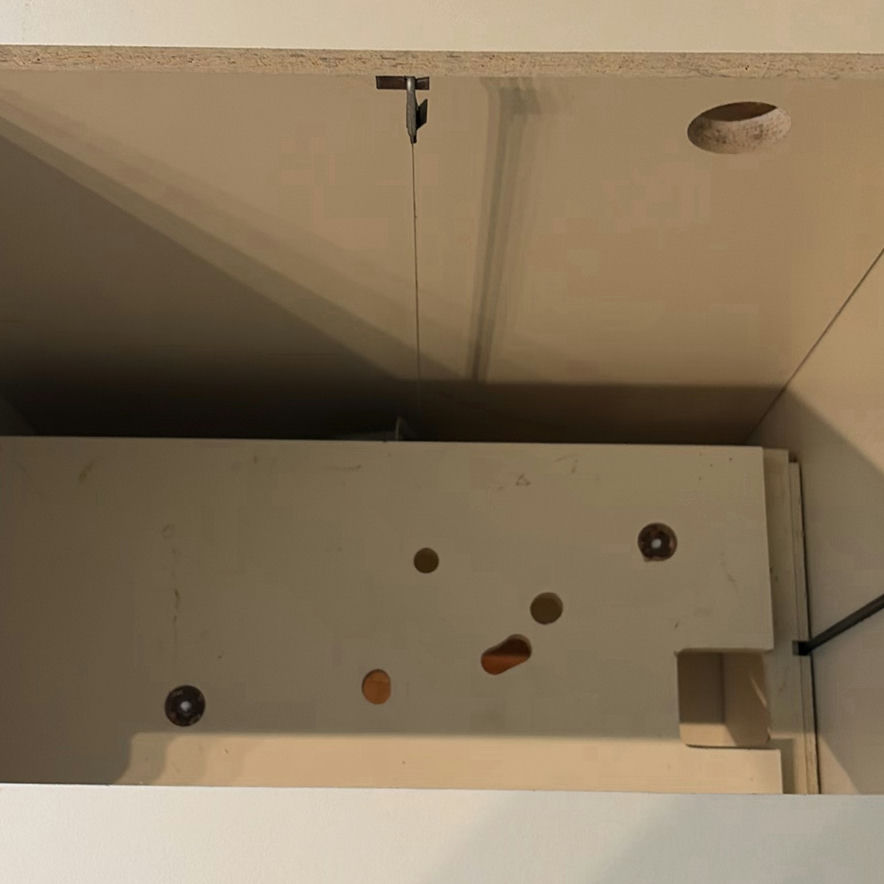 White Fold-Out Sewing Cabinet Table - image 5 of 10