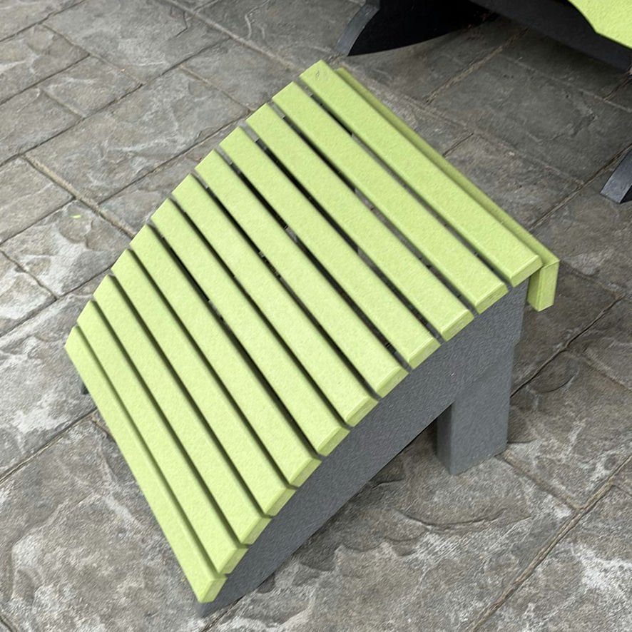 Green Adirondack Rocking Chair with Ottoman - image 3 of 9