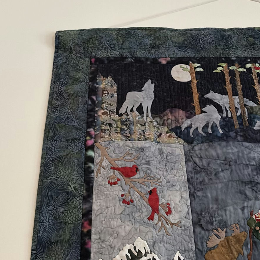 Large Winter-Themed Quilted Wall Hanging - image 4 of 9