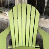 Green Adirondack Rocking Chair with Ottoman - thumbnail 7 of 9