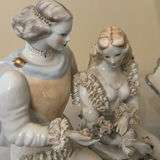 Porcelain Figurine and Decorative Basket - thumbnail 3 of 13