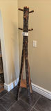 Handmade Rustic Wooden Coat Rack Stand - thumbnail 1 of 9