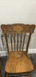 Three Press Back Wooden Dining Chairs - thumbnail 6 of 16