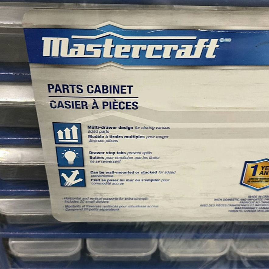 Mastercraft 43-Drawer Parts Cabinet, Hand Saws, and Blackfire Clamplight Worklight - image 4 of 6