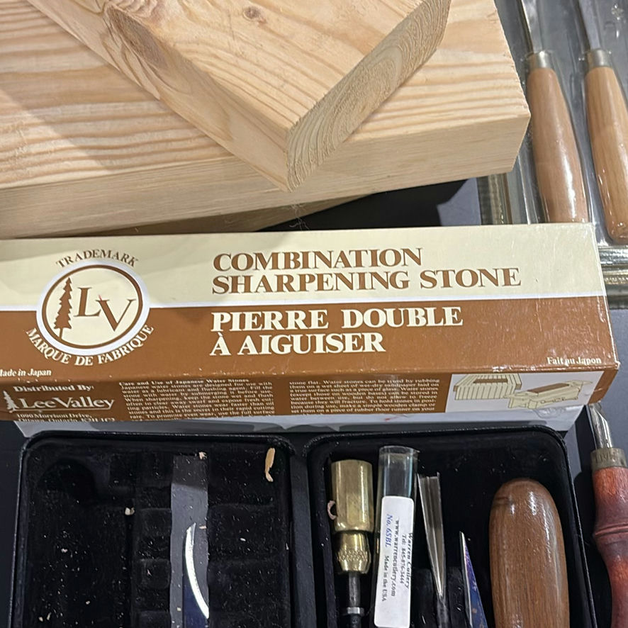 Leatherworking and Wood Carving Tools with Wood Blocks - image 4 of 10