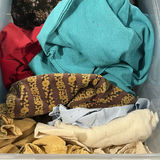 Assorted Fabric and Textile Pieces in Storage Bins - thumbnail 5 of 7