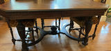 Antique Style Wooden Dining Table and Four Carved Chairs - thumbnail 13 of 21
