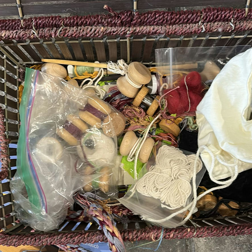 Wooden Braiding Stands with Craft Supplies and Instruction Books - image 7 of 9
