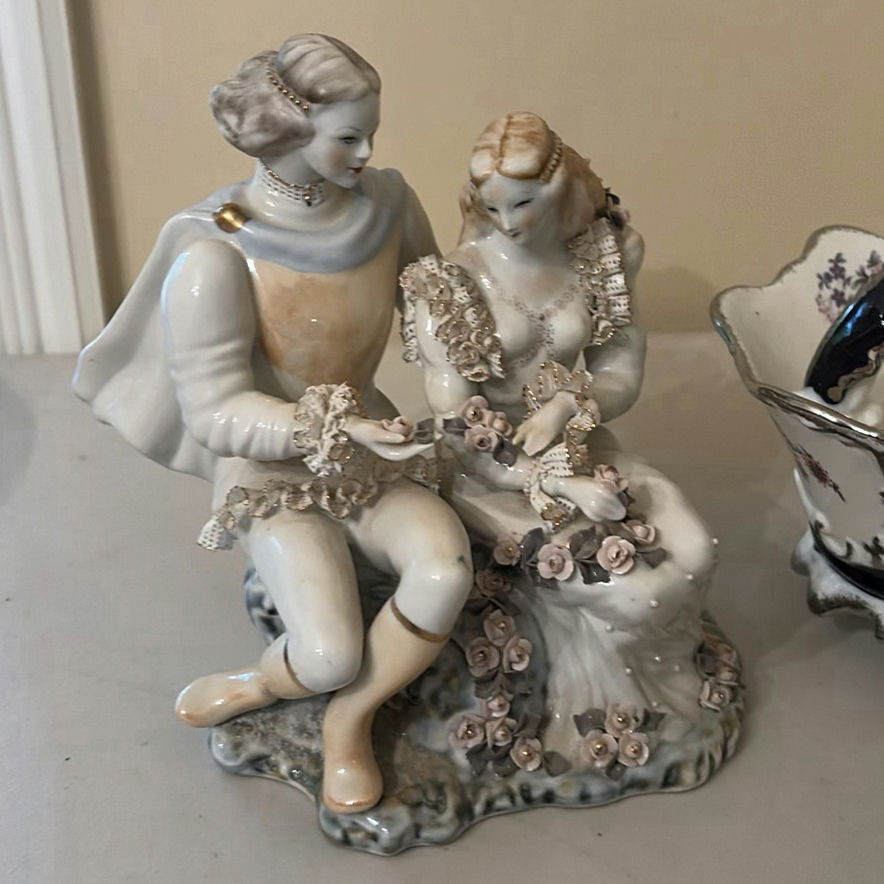 Porcelain Figurine and Decorative Basket - image 2 of 13