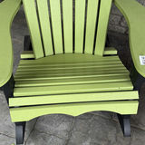 Green Adirondack Rocking Chair with Ottoman - thumbnail 8 of 9