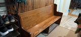 Oak Church Pew - thumbnail 1 of 9