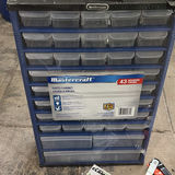 Mastercraft 43-Drawer Parts Cabinet, Hand Saws, and Blackfire Clamplight Worklight - thumbnail 2 of 6