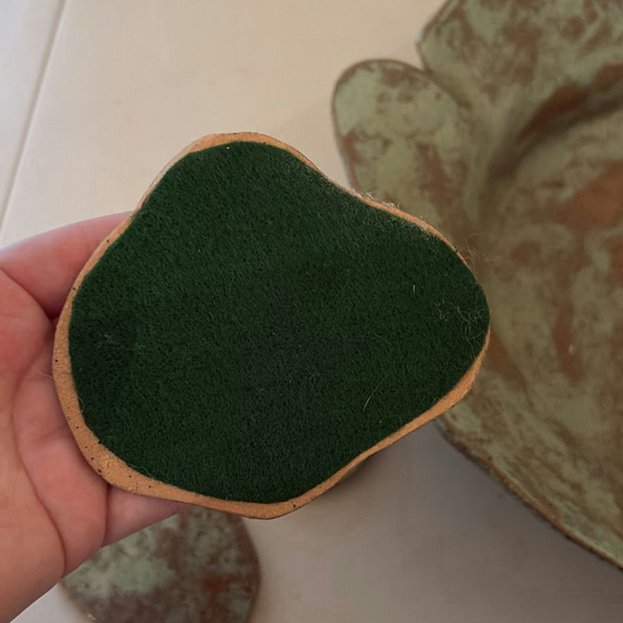 Ceramic Serving Bowl and Three Coasters - image 7 of 9