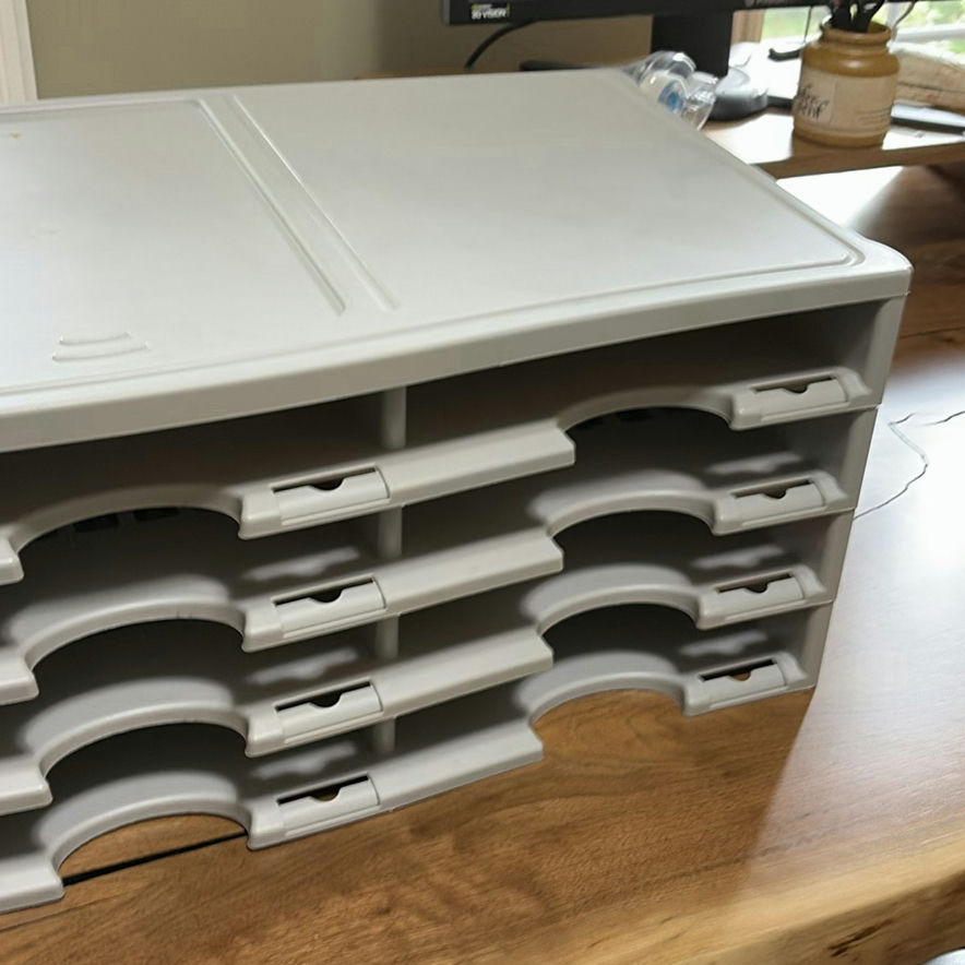 Plastic Desktop Paper Organizer with 12 Trays - image 4 of 8
