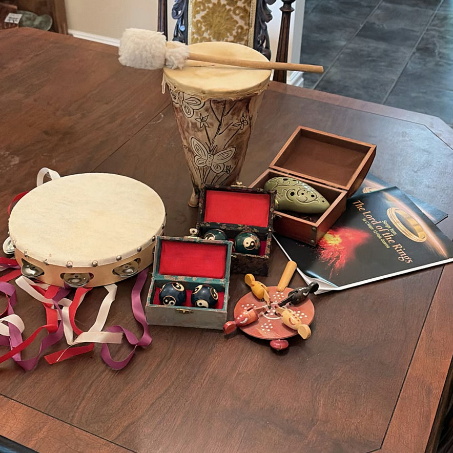 Percussion Instruments, Ocarina, and Decorative Storage Boxes - image 1 of 16
