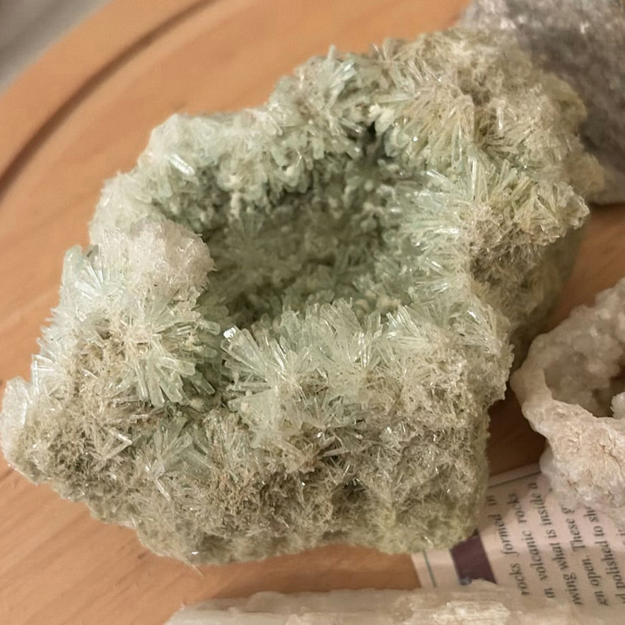 Glass Bottles, Mineral Specimens, and Display Dome - image 4 of 11