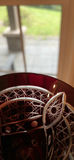 Cut Crystal Ruby Red Glassware Set - thumbnail 14 of 14