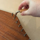 Wooden Stringed Lyre Instrument with Tuning Tool - thumbnail 5 of 9