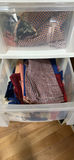 Plastic Drawer Storage Units with Fabric and Sewing Materials - thumbnail 10 of 14