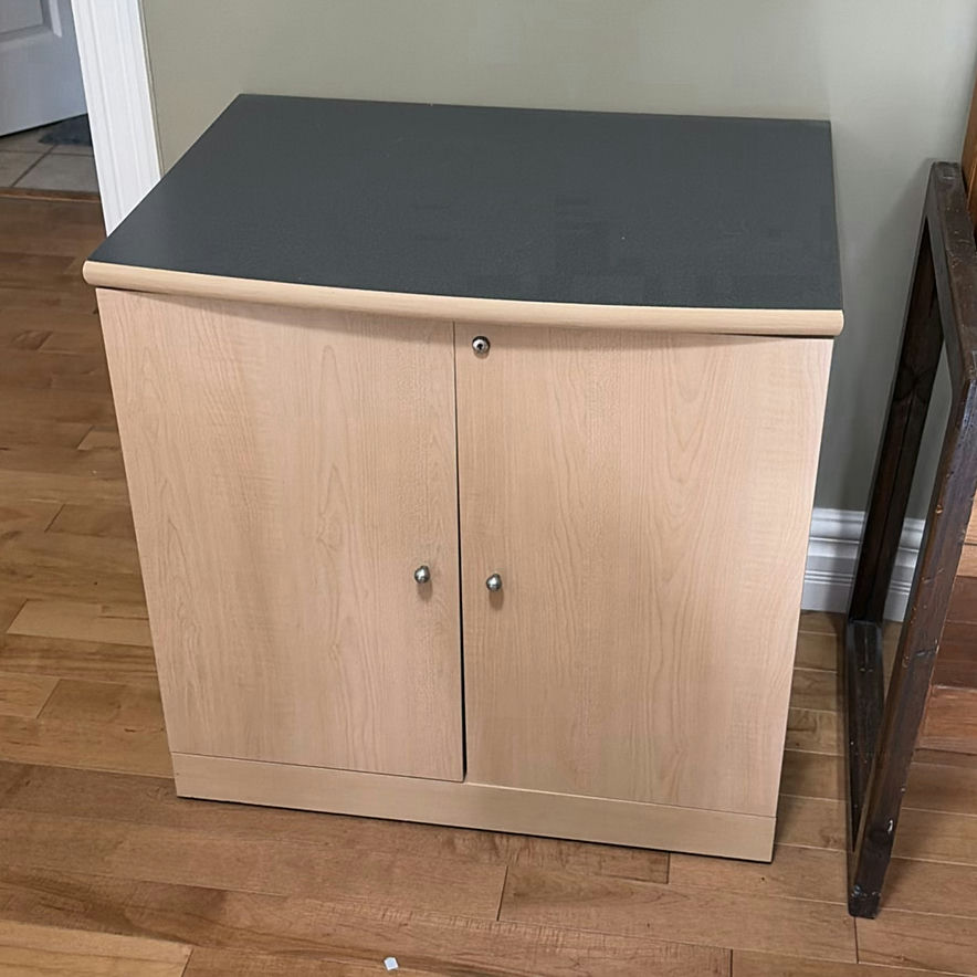 Wood Storage Cabinet with Shelves - image 1 of 6