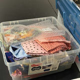 Assorted Fabric and Textile Pieces in Storage Bins - thumbnail 7 of 7