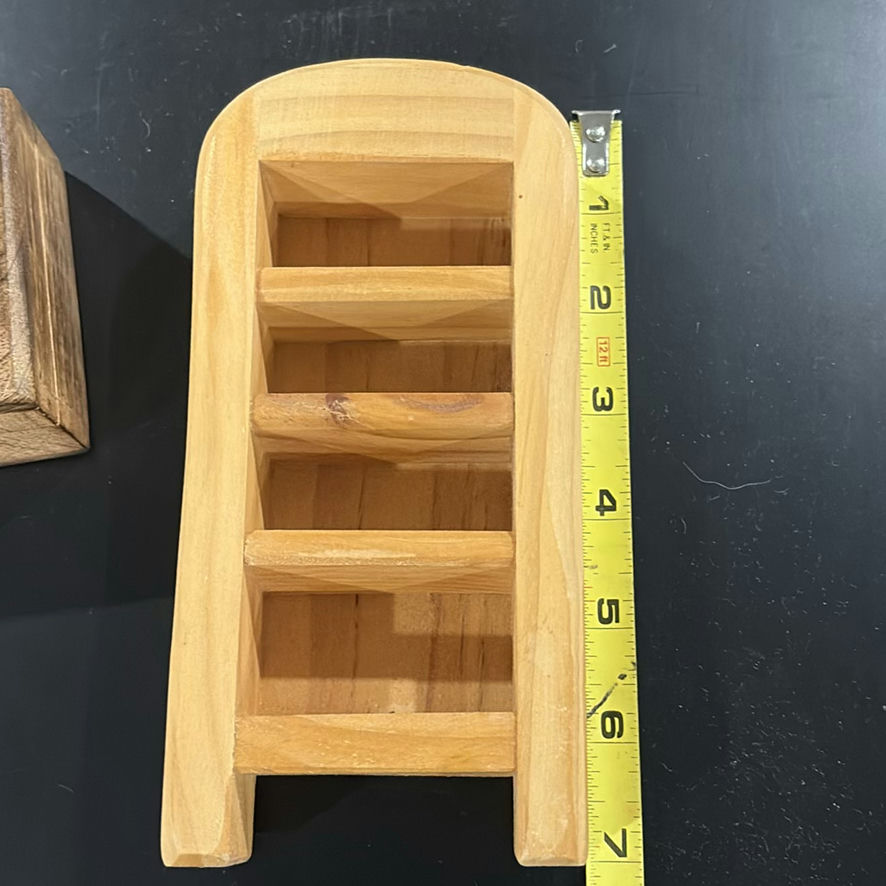 Assorted Wooden Decorative and Storage Items - image 5 of 10