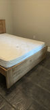 Wood Queen Bed Frame with Mattress - thumbnail 3 of 13
