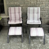 Two Patio Chairs and Two Ottomans - thumbnail 1 of 11
