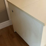 White Fold-Out Sewing Cabinet Table - thumbnail 9 of 10