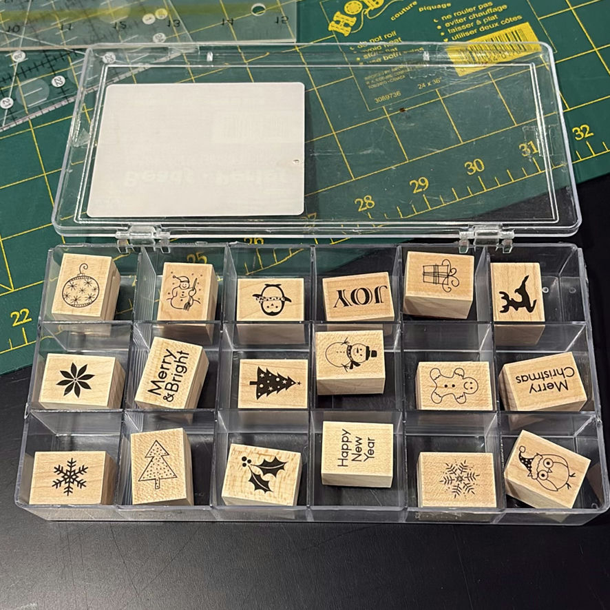 Fiskars Craft Punches, Templates, Rulers, and Rubber Stamp Set - image 7 of 11