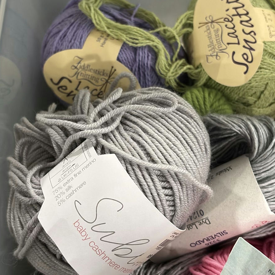 Assorted Silk, Wool, Cashmere, and Merino Yarn Skeins - image 4 of 15