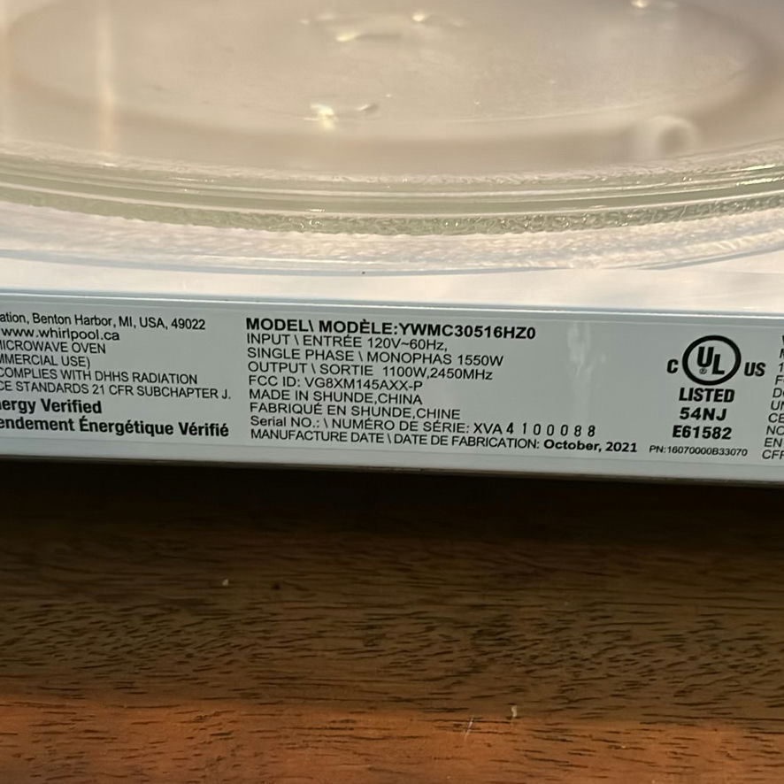 Whirlpool Countertop Microwave Oven - image 4 of 9
