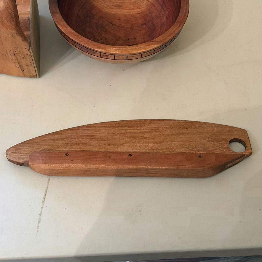 Handcrafted Wooden Basket, Bowl, and Scrapper - image 10 of 15