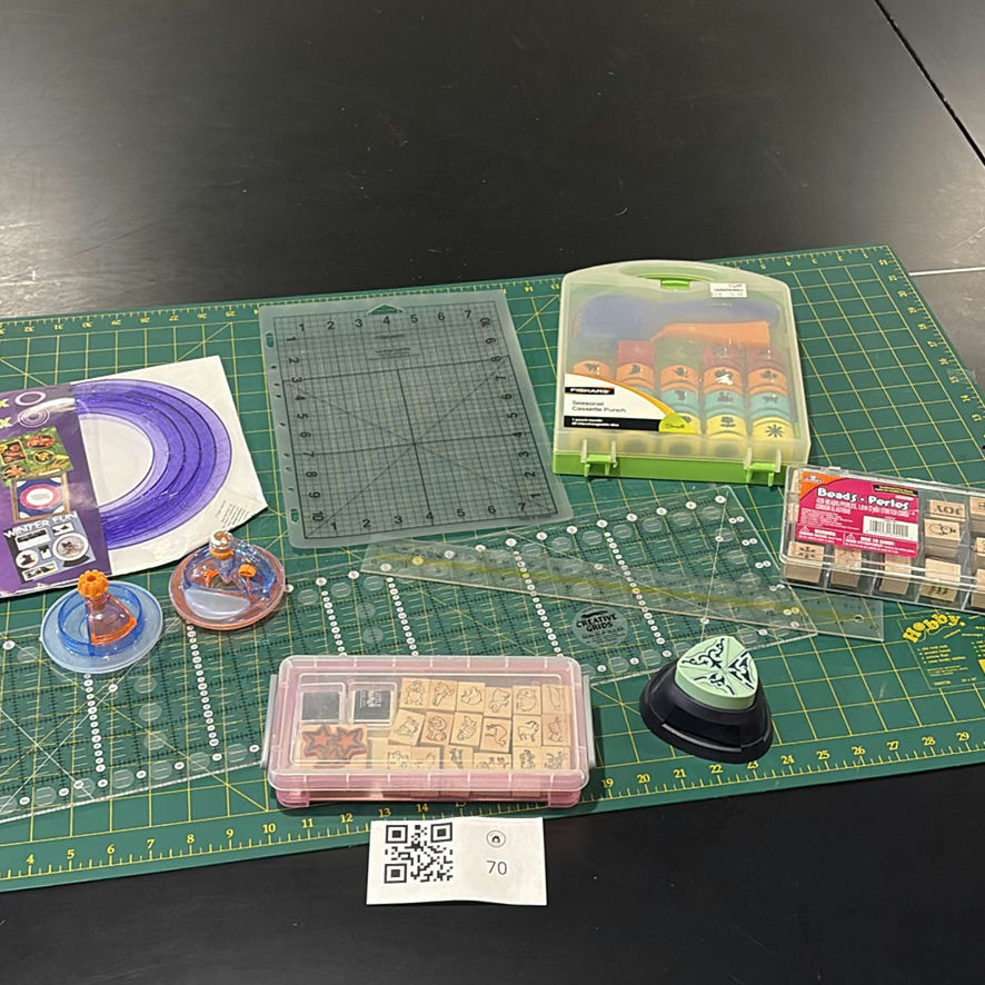 Fiskars Craft Punches, Templates, Rulers, and Rubber Stamp Set - image 1 of 11