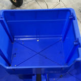 Three Blue Plastic Storage Bins - thumbnail 3 of 7