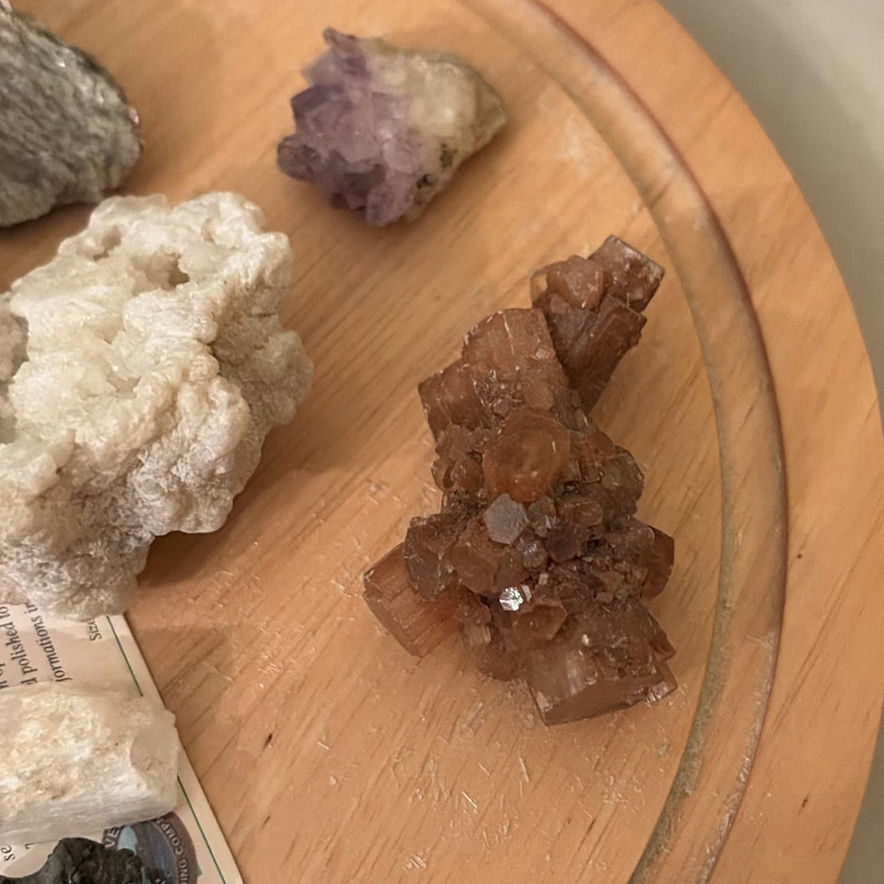 Glass Bottles, Mineral Specimens, and Display Dome - image 6 of 11